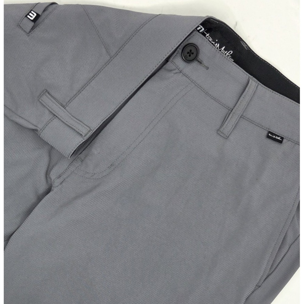 Travis Mathew Men's Gray 36x33 Performance Stretch Golf Chino Pants
